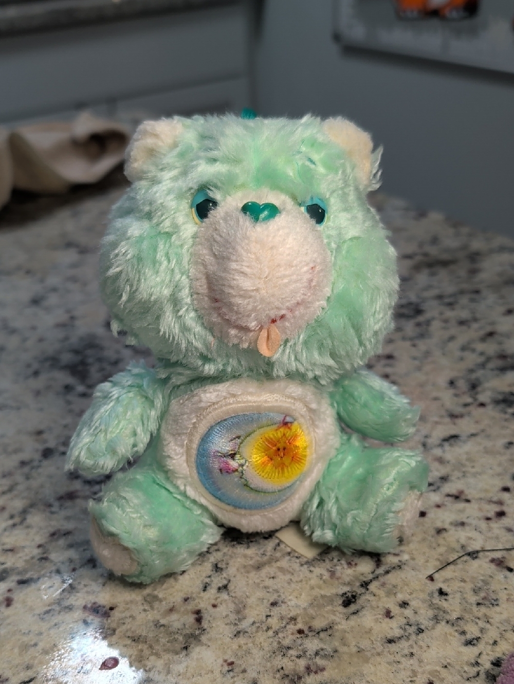 Vintage 80's Care Bear Stuffed Animal "Night Time"  Care Bear